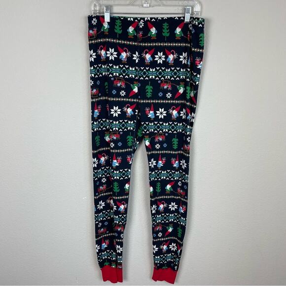 Hanna Andersson Navy Red Santa Gnome Pajama Set X- Large - Picture 10 of 12